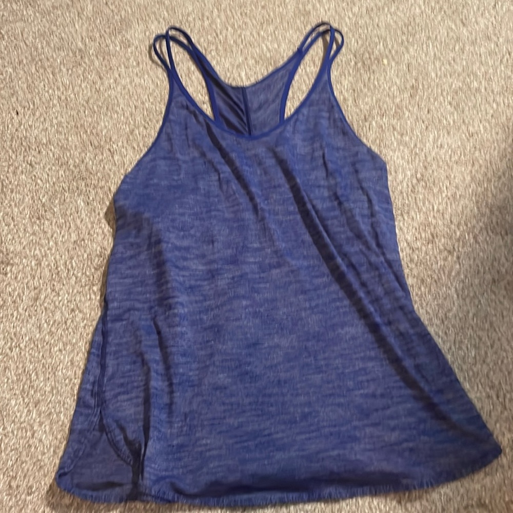 Heathered blue lululemon tank top RARE